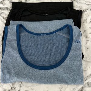 Two lululemon Mens tanks size medium